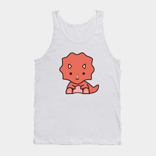 Red dino print Tank Top